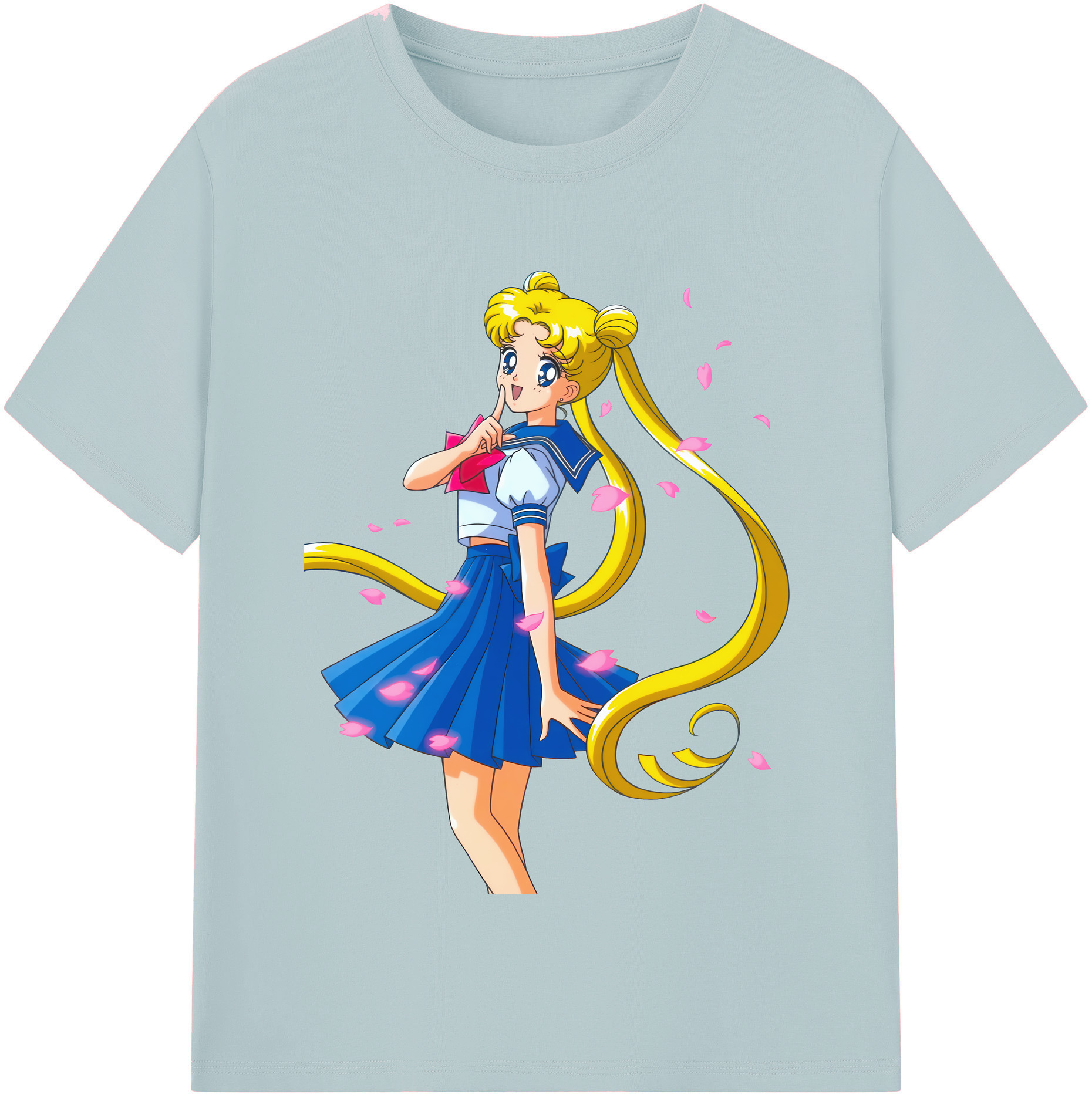 （画像用） 美少女戦士セーラームーン 愛野 美奈子 あいの みなこ Sailor Moon Aino Minako 綿100％半袖Tシャツ（フロントプリント）